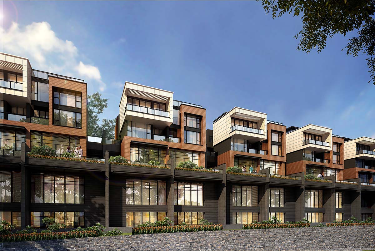 前排別墅-正面透視圖