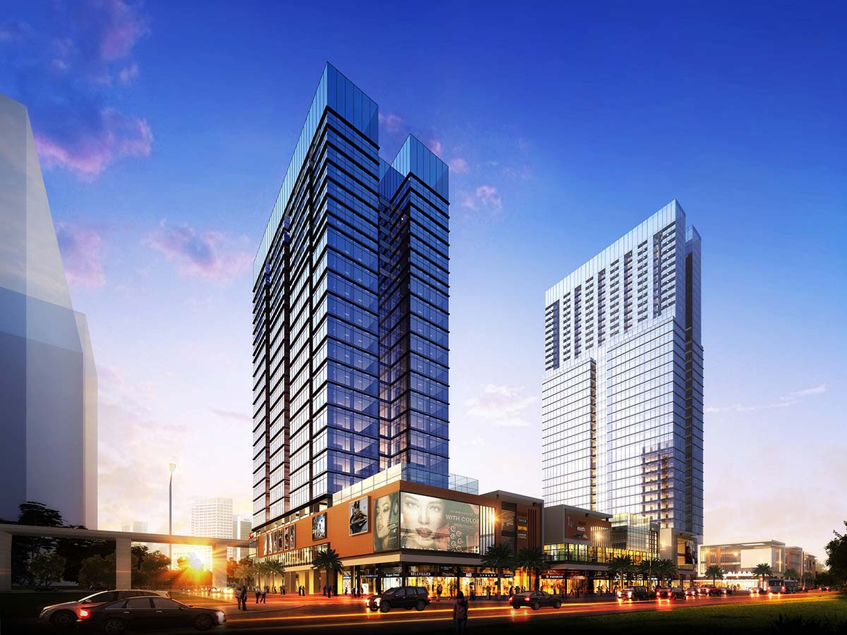 YH華筑-京基碧海二期2號地塊黃昏透視b