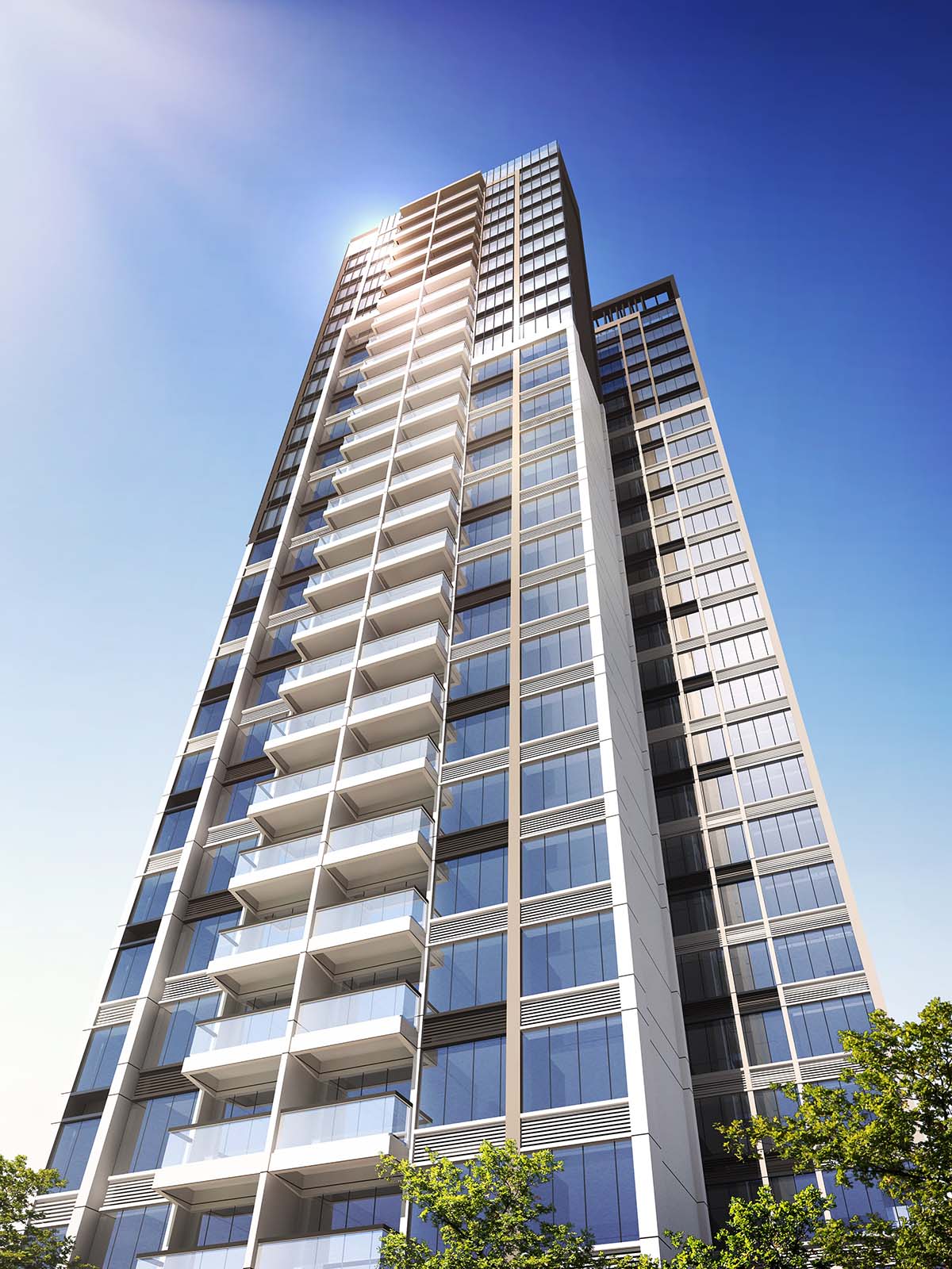 003-住宅塔樓仰視圖