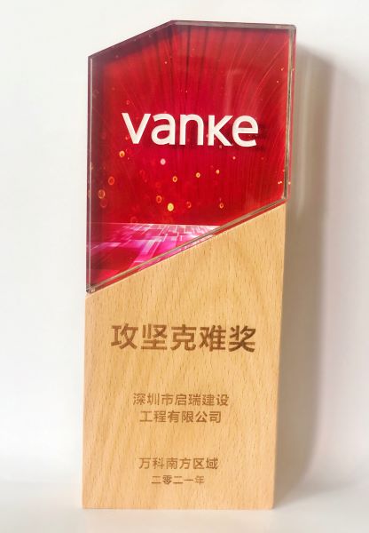 萬(wàn)科南方區(qū)域攻堅(jiān)克難獎(jiǎng)